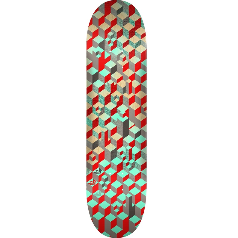 Mini Logo Pattern Blocks Skateboard Deck 242 – 8.0″