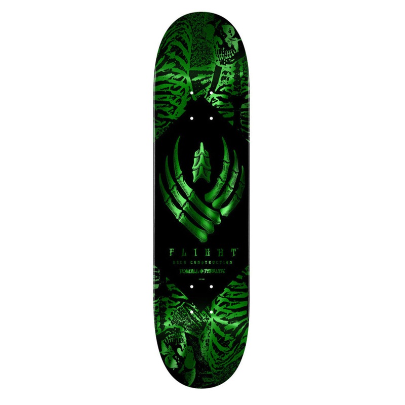 POWELL PERALTA DECK SKELETON FLIGHT GREEN (8.5″) 8.5″