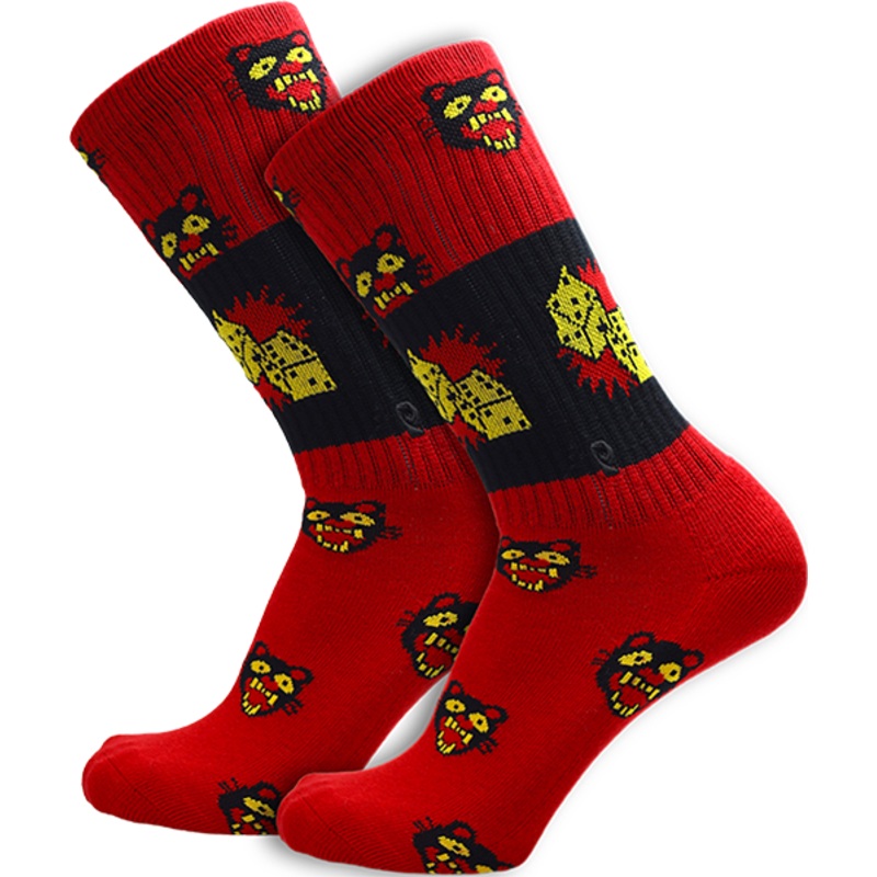 PSOCKADELIC BURGER BABY CREW SOCKS