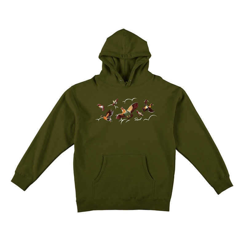 Real Unlimited Hooded Sweatshirt S Army Green