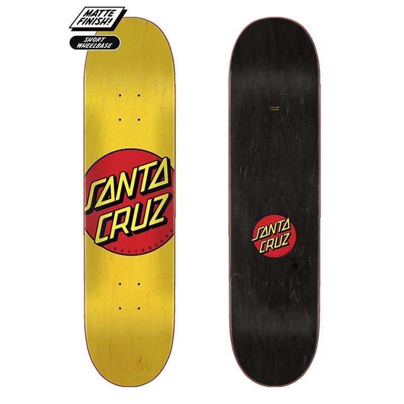 Santa Cruz Classic Dot Deck 7.75″ Yellow