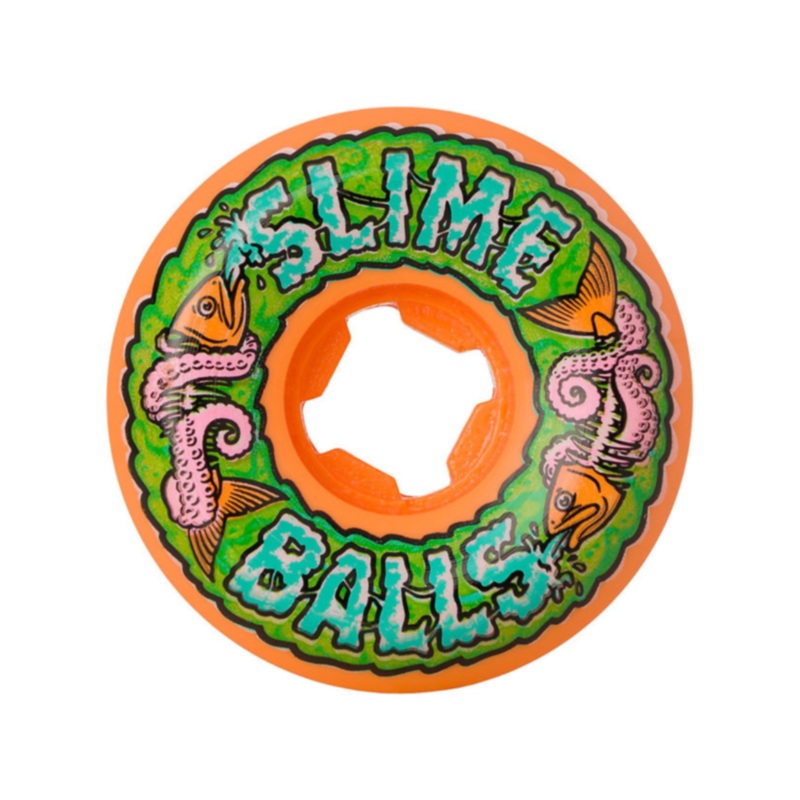 SLIME BALLS WHEELS FISH BALLS SPEED BALLS ORANGE 99A (56MM) 56MM