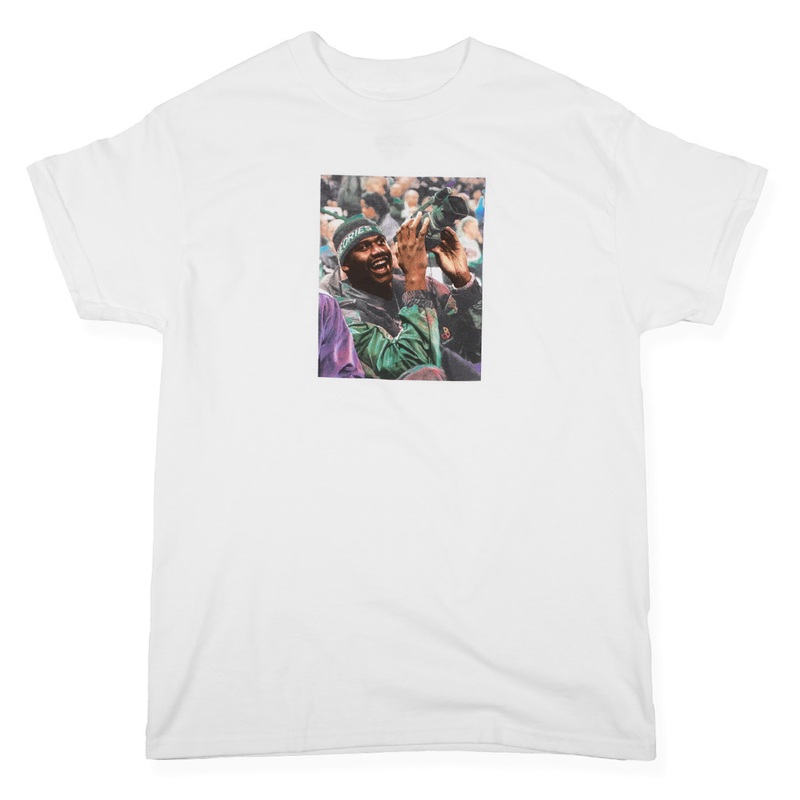 THEORIES COURTSIDE TEE WHITE MEDIUM
