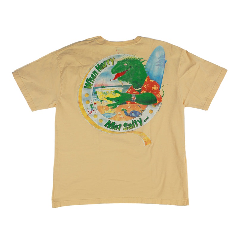Vintage Goin Coastal Tee Yellow L