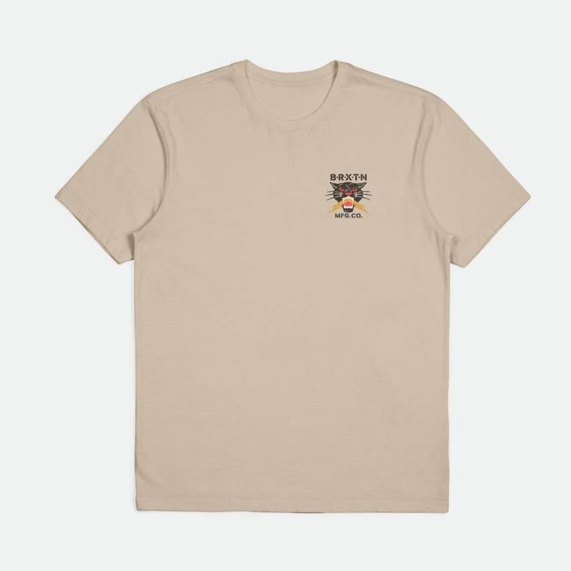 BRIXTON SPARKS TEE SMOKE GREY MEDIUM