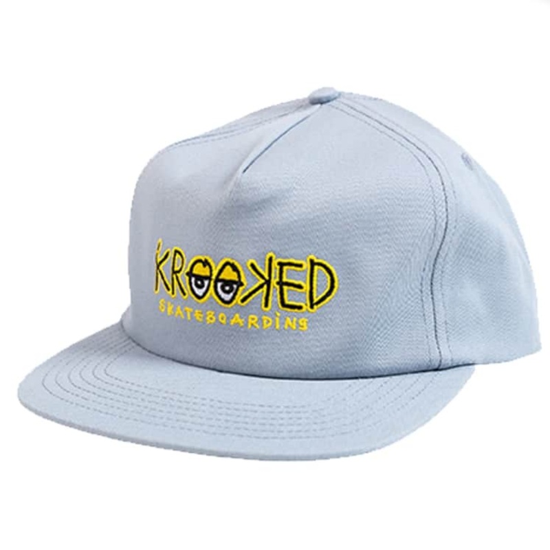 KROOKED EYES FILL SNAPBACK LIGHT BLUE/YELLOW