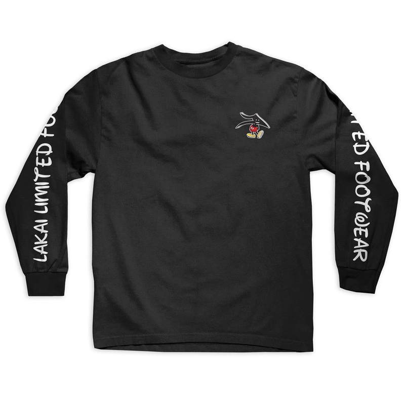 Lakai Orlando Long Sleeve T-Shirt – Black S Black