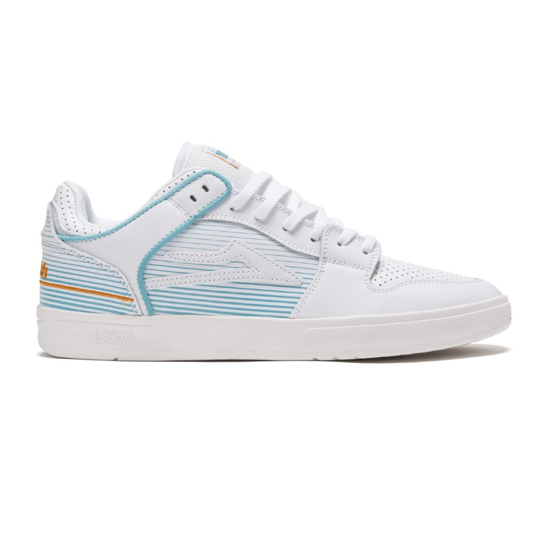Lakai Shoes Telford Low – Blue/White Leather 7 White