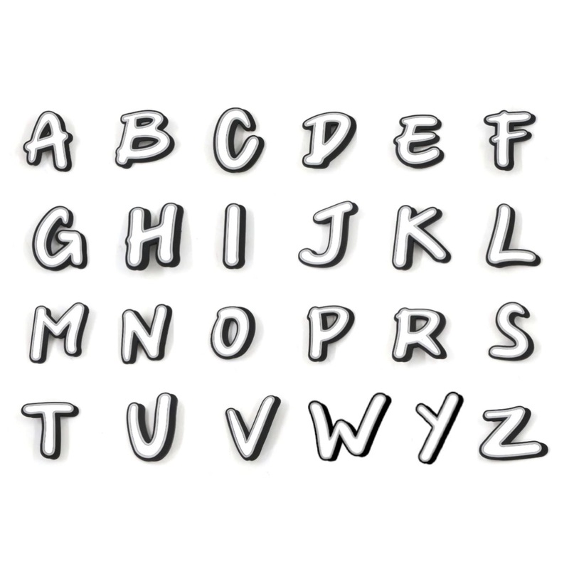 Nimix ALPHABETS White & Black Large A