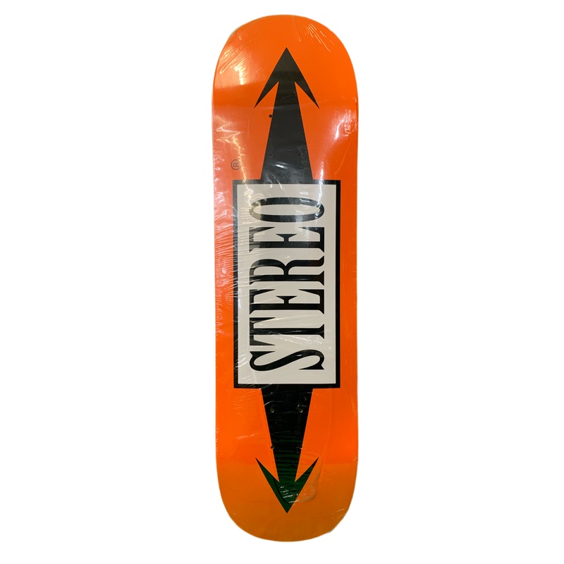 Stereo Team Logo Orange 8.25″ Classic Skateboard Deck