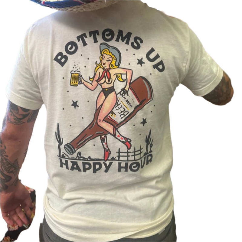 HAPPY HOUR T-SHIRT NATURAL MEDIUM