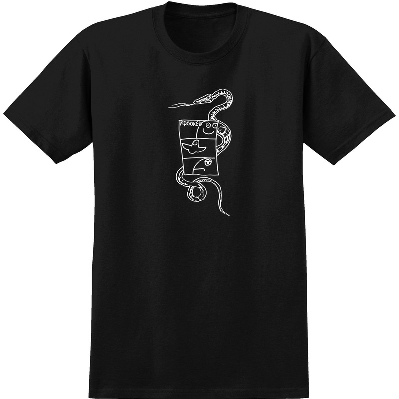 KROOKED VIPER SS TEE BLACK SMALL