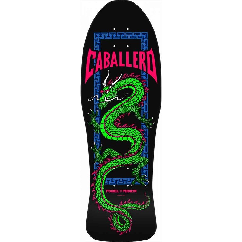 POWELL-PERALTA RETRO DECK – CAB CHINESE DRAGON SPOON BLACKLIGHT (10″) 10″