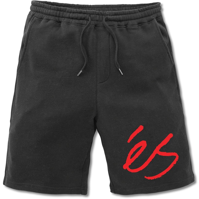 S Big Script Sweat Shorts – Black Black