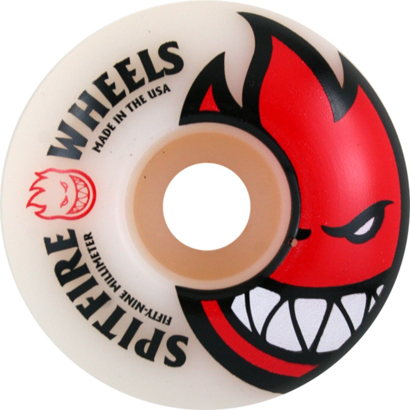 Spitfire Wheels Bighead 52mm 99a – White/Red (Set)
