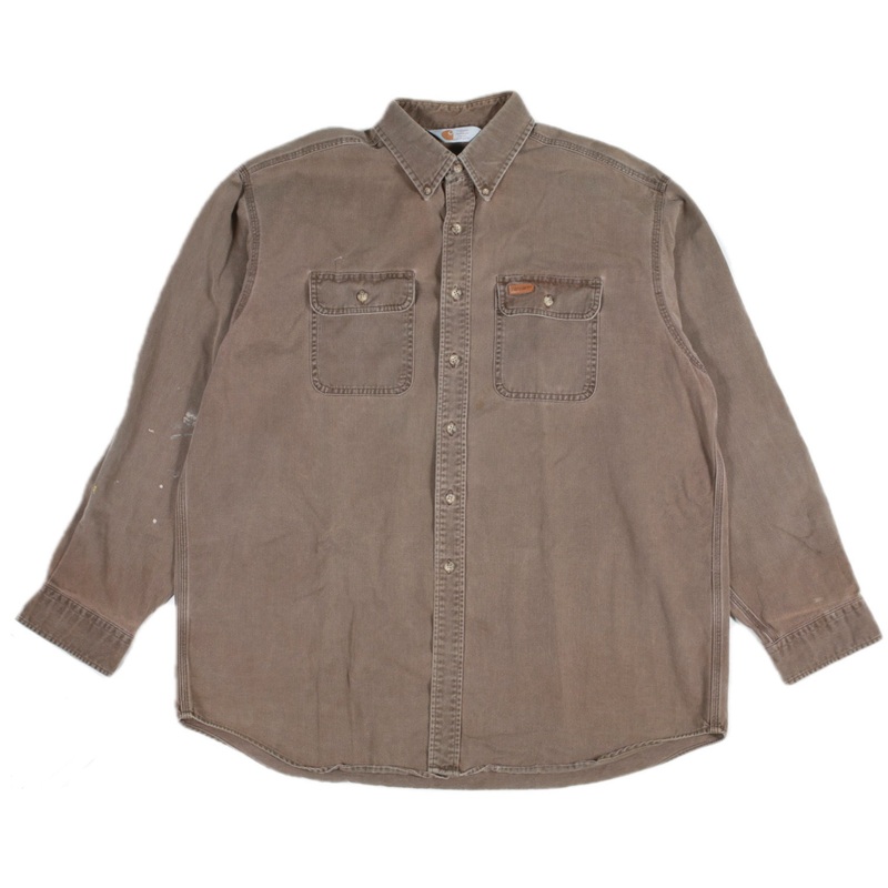 Vintage Carhartt 90’s Workshirt Brown XXL