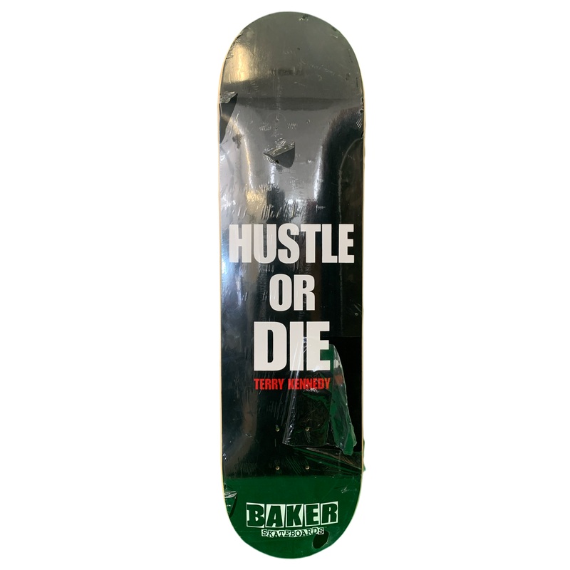 Baker Terry Kennedy Hustle or Die Graphic Black White Red Size 8″ Skateboard Deck