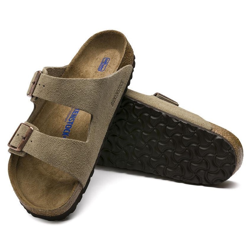 Birkenstock Arizona Soft Footbed Suede Leather Taupe 35