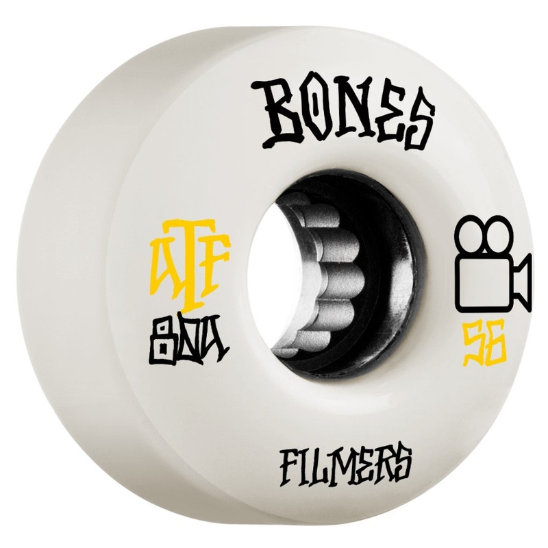 Bones ATF Filmers 56mm 80a Wheels – White (Set of 4)