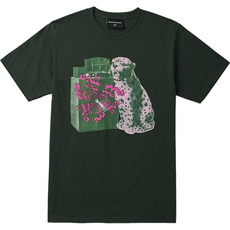 CALL ME 91 BIG CAT SS X DARK GREEN L 7.0″