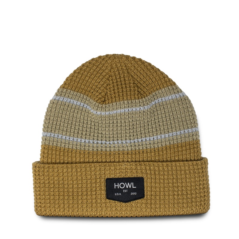 HOWL STRIPE BEANIE – TAN