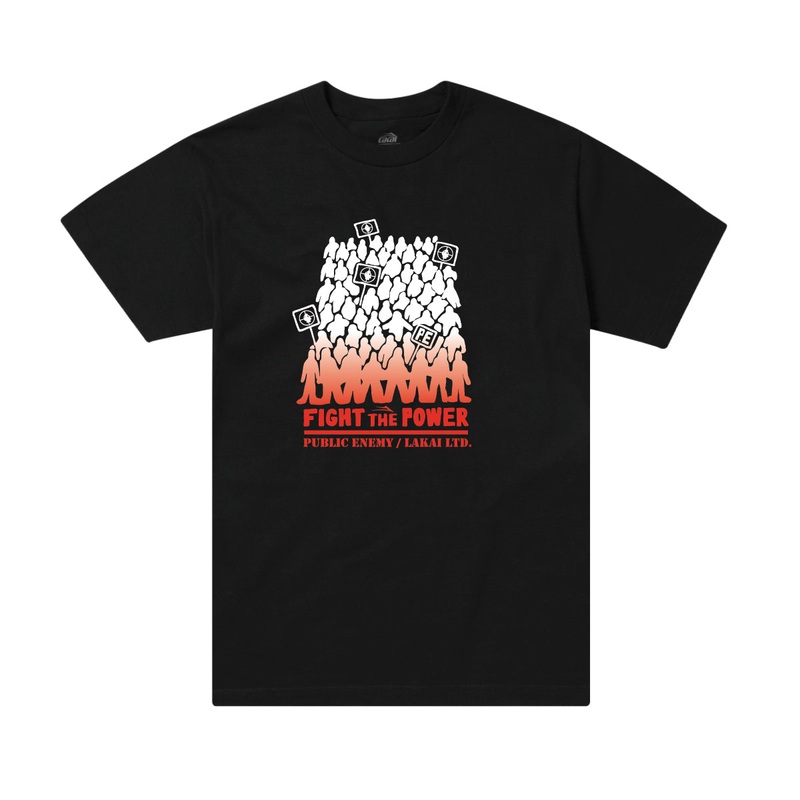 Lakai Public Enemy Fight The Power SS Tee – Black S Black