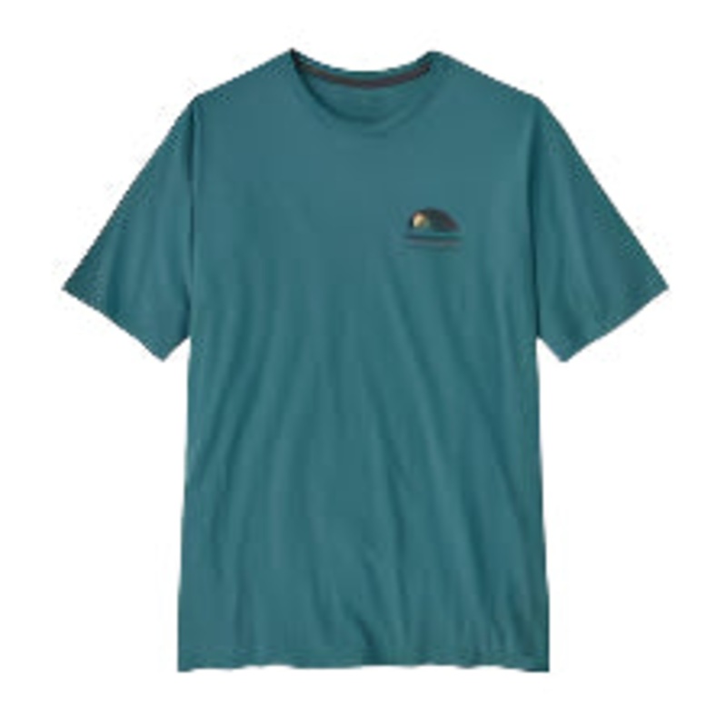 Patagonia Mens Applied Animation Organic Tee Wetland Blue S