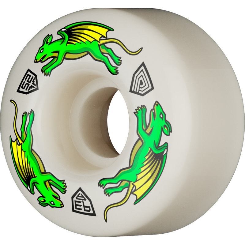 Powell Peralta Dragon Formula Nano Rats Wheels 52x34mm 93A – Off White (Set of 4)
