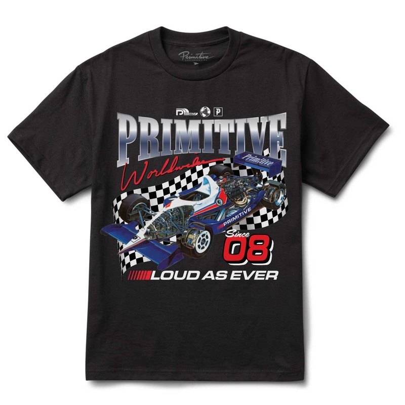 Primitive Finish Line Tee – Black L Black