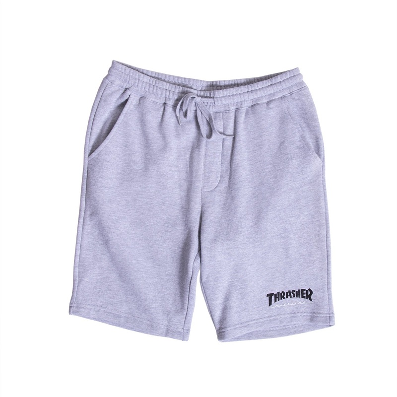 Thrasher Mag Logo P.E. Shorts S Heather Grey