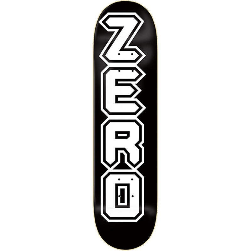 Zero Metal 98 Skateboard Deck – 8.25 Black/White