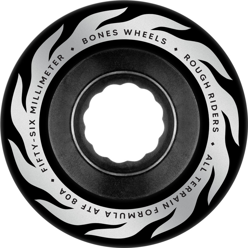 Bones ATF Rough Rider Eternal Flame 56mm 80a Wheels – Black (Set of 4)