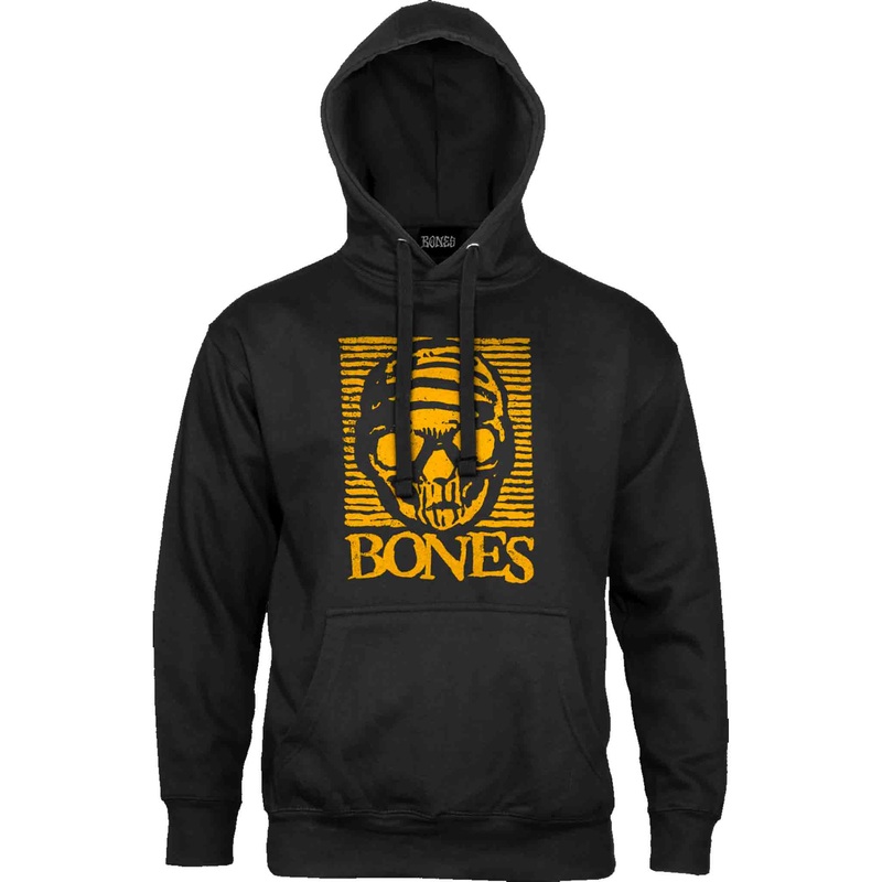 BONES WHEELS BLACK & GOLD HOODY X-SMALL