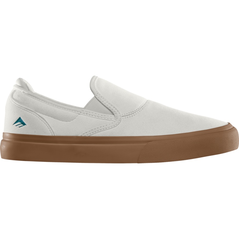 EMERICA WINO G6 SLIP-ON WHITE/TAN 8