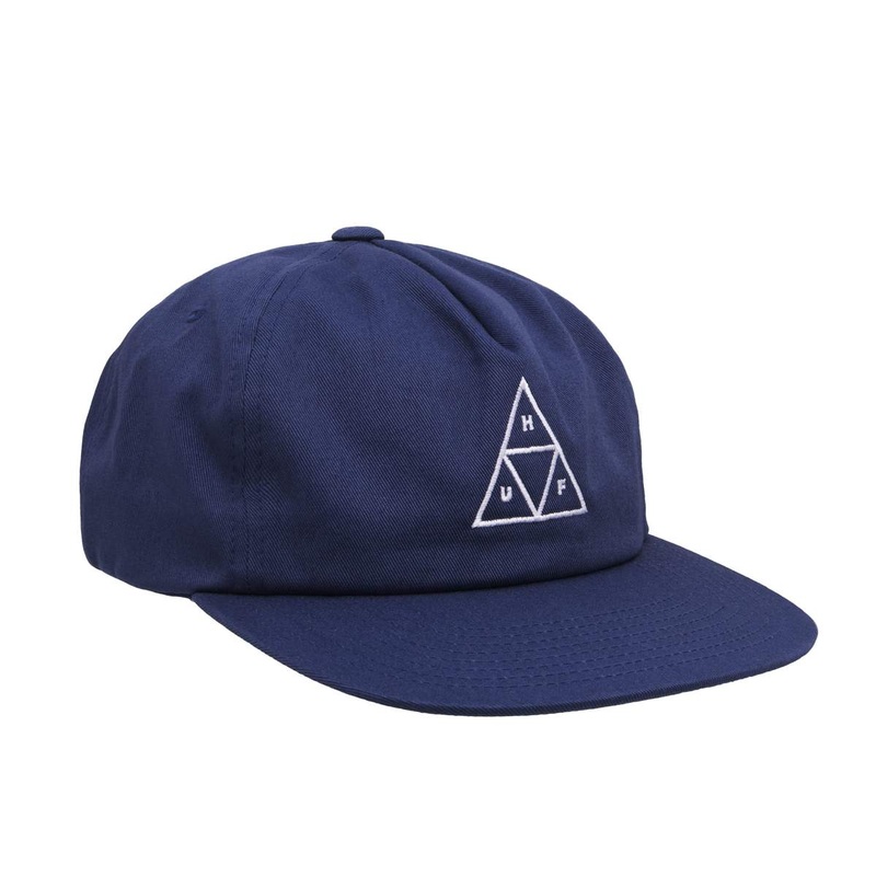 HUF ESSENTIALS TRIPPLE TRIANGLE UNSTRUCTURED SNAPBACK NAVY
