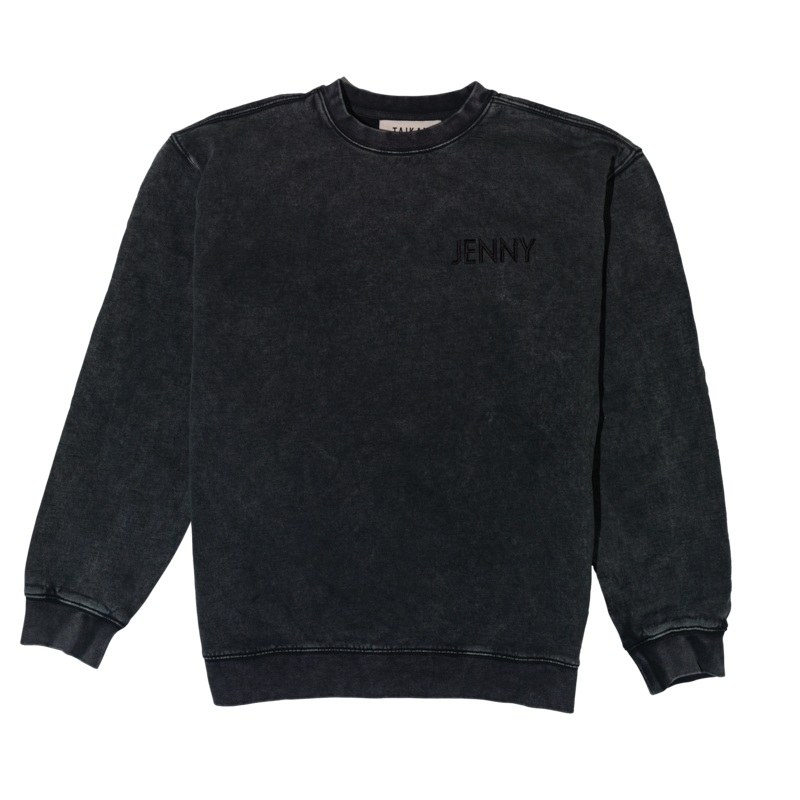 JENNY X TAIKAN CREWNECK VINTAGE BLACK MEDIUM