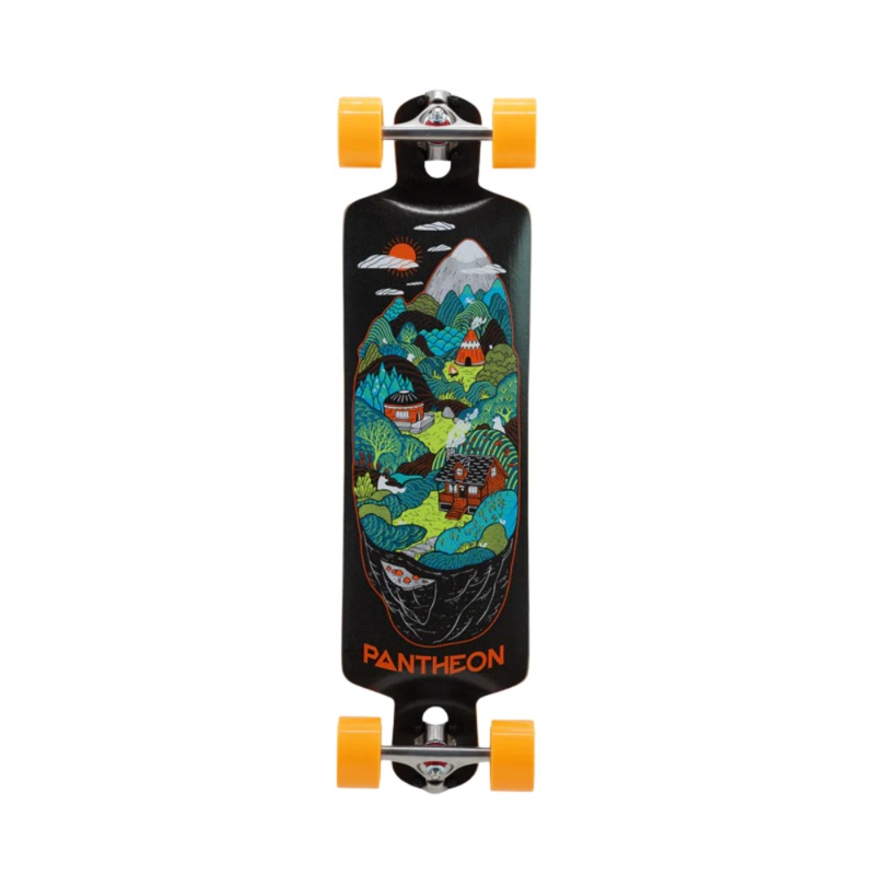 Pantheon CARBON Trip Indian Hills Longboard Complete – 33.25″