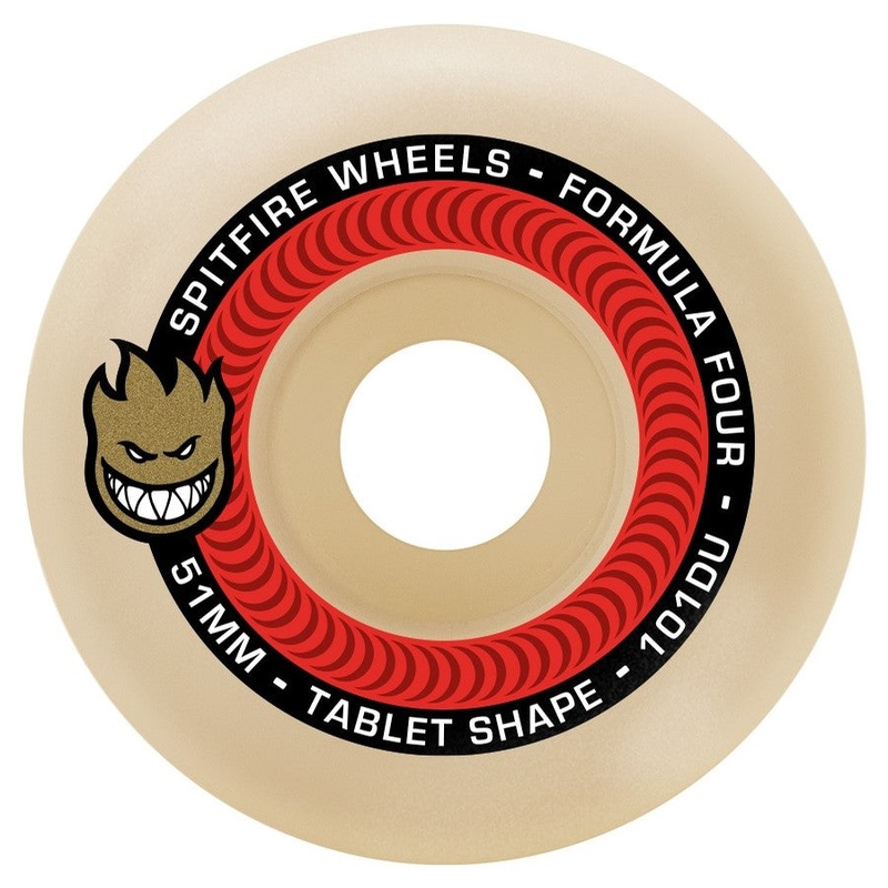 SPITFIRE FORMULA FOUR TABLETS NATURAL 101A (51MM/52MM/53MM/54MM) 51MM