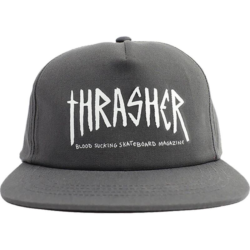THRASHER TOY MACHINE SCRATCH HAT ADJ-CHARCOAL
