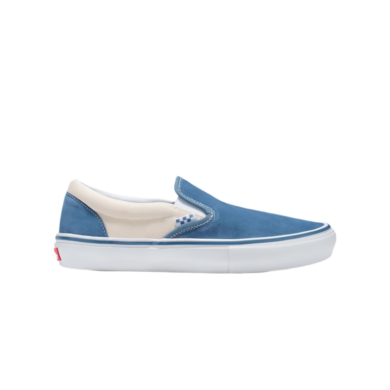 Vans Skate Slip-On Cream/Light Navy 5